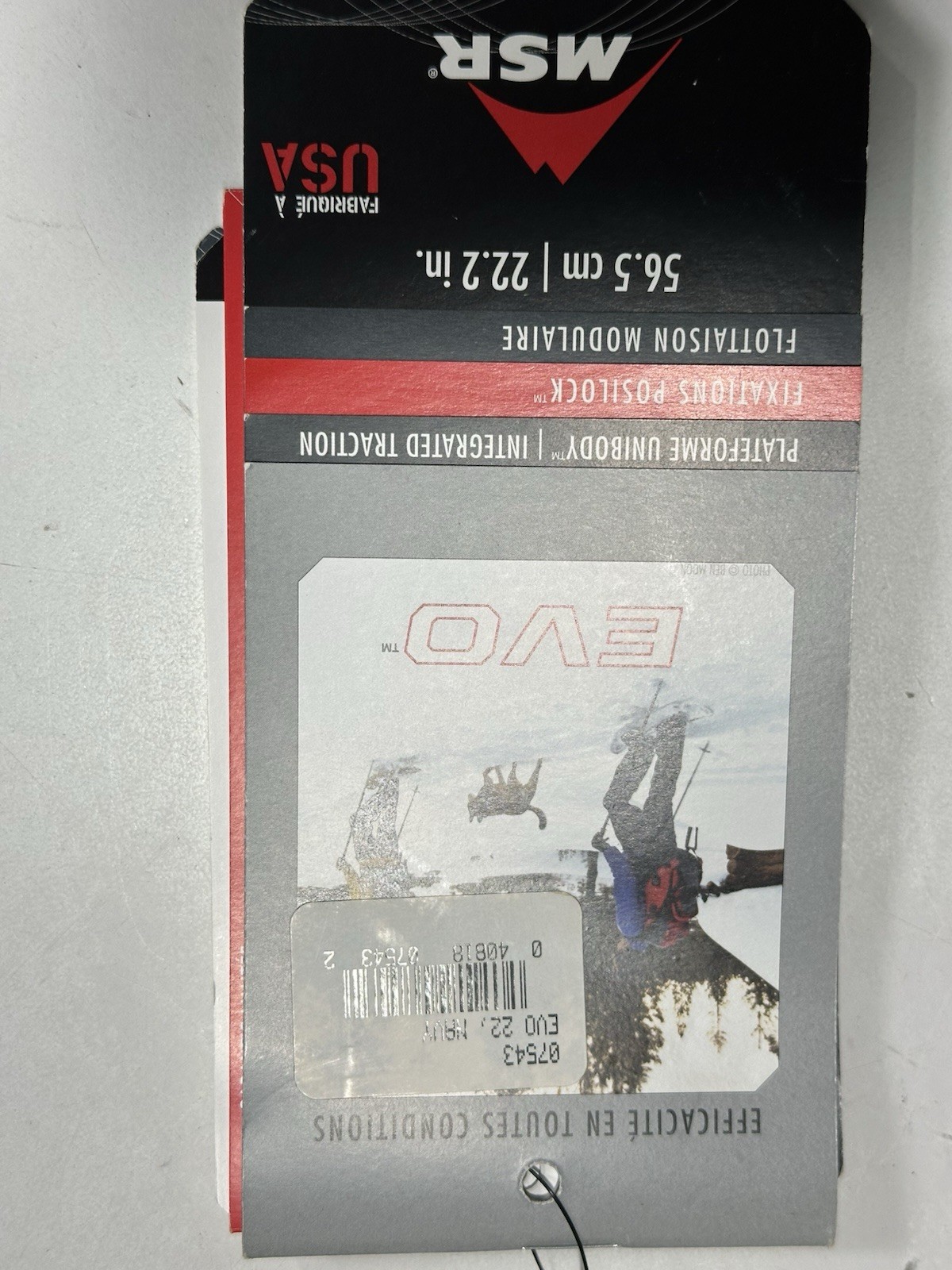 MSR EVO Trail Backcountry and Trekking Snowshoes 22” NEW w/ Tags & Bag