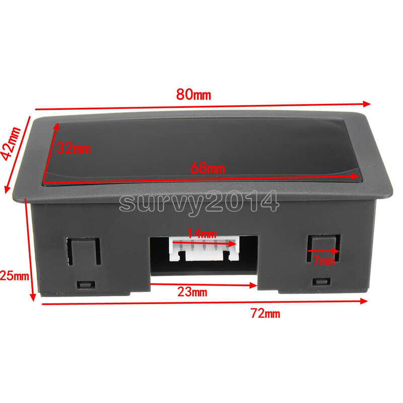 Tachometer 4 Digital LED Tach RPM Speed Meter With Hall Proximity Switch Sensor