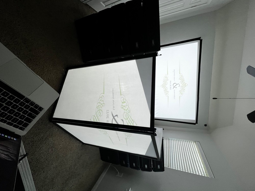 dj equipment packages Entire dj setup façade, 120” screen line array Digital mix