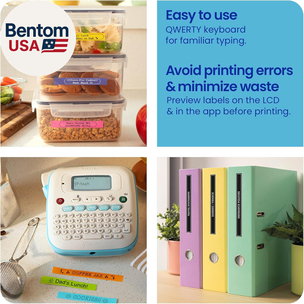 P-Touch PT-N25BT Personal Connected Label Maker, Bluetooth, Design&Print2 App, P