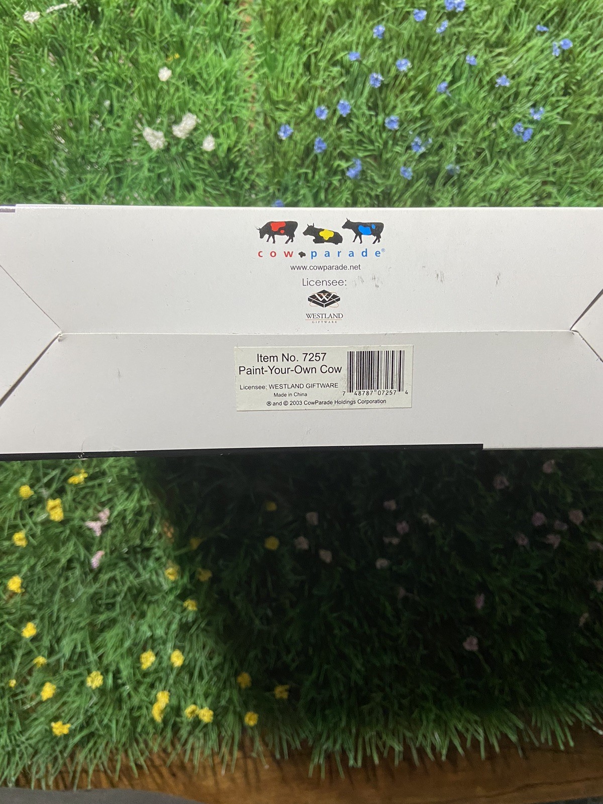 Cow Parade Paint-Your-Own Cow 2003 Complete w/ Box & Tag Item #7257