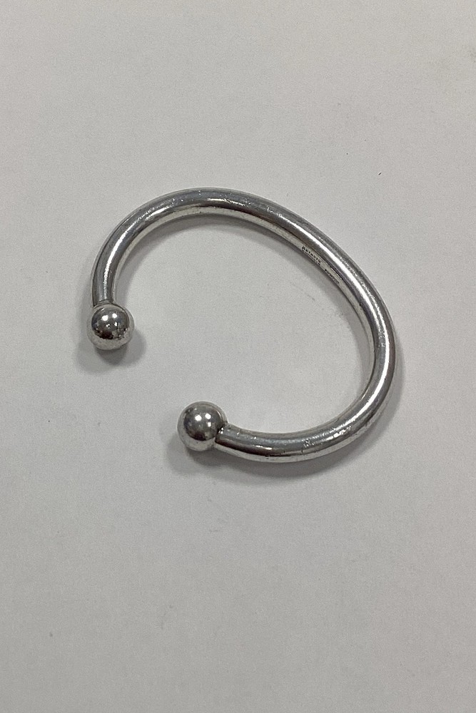 Modern open bangle in Sterling Silver from Dines Goldsmiths