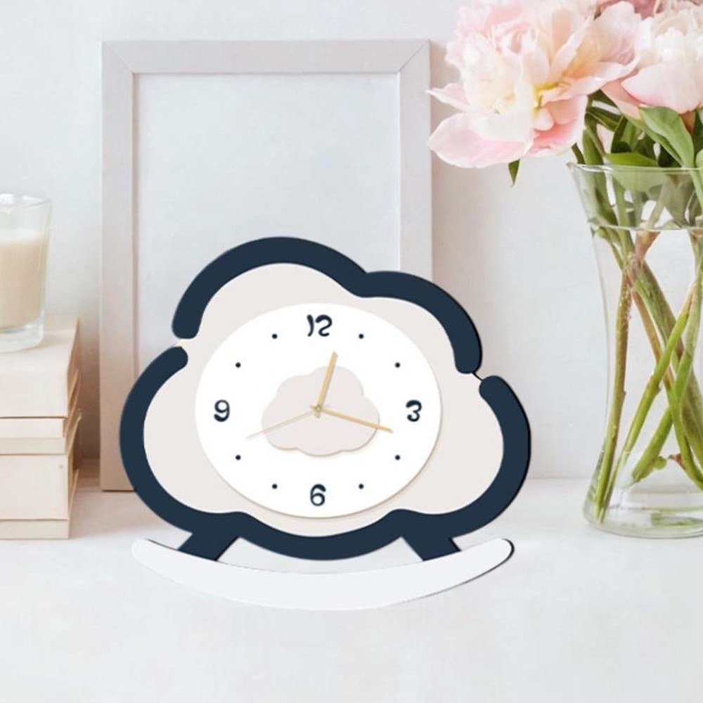 Cloud Shape Table Clock Cloud Figure Modern Rocking Timepiece Desk Clock for