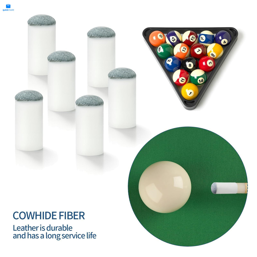lyforx 30pcs Slip On Pool Cue Tips Replacement Billiard 5