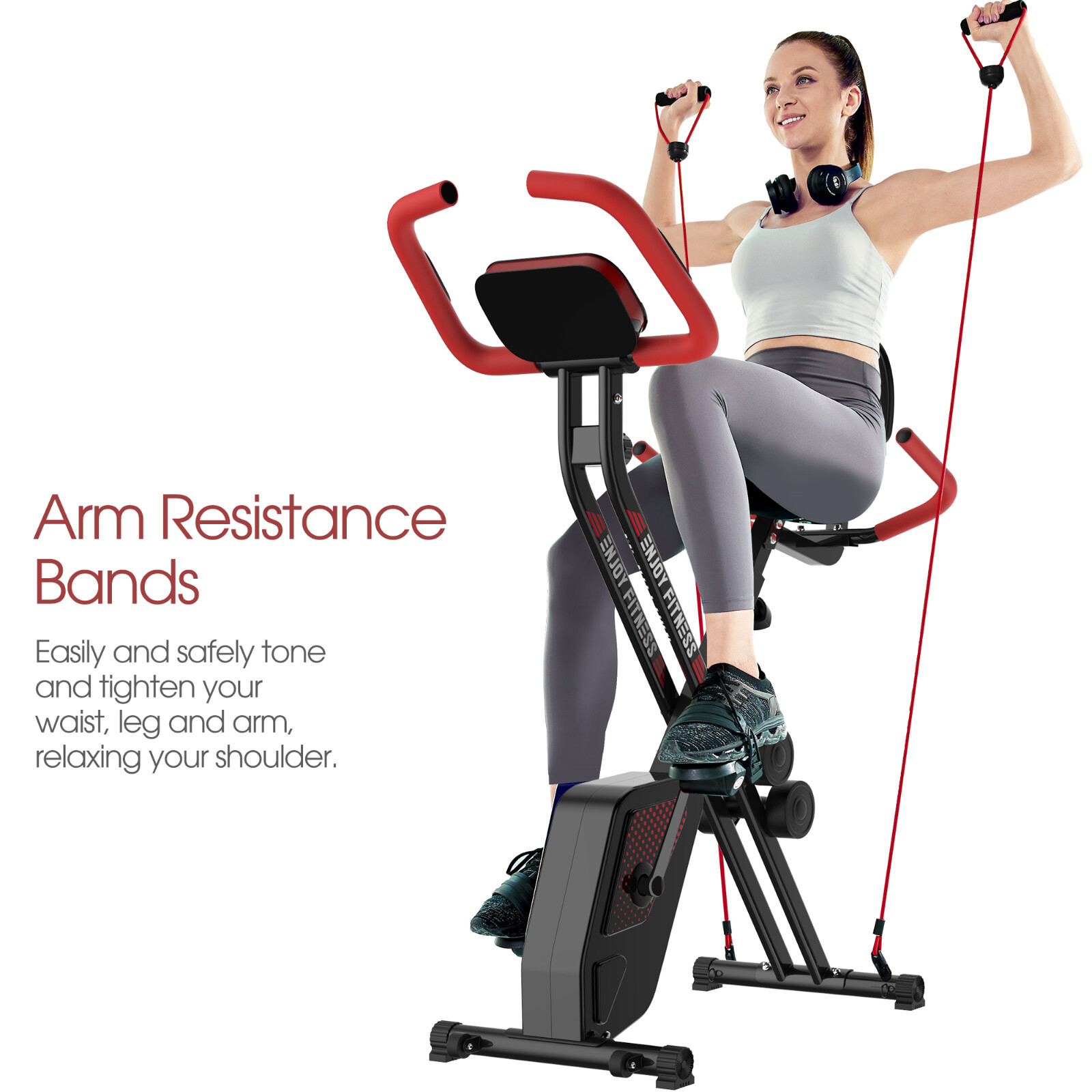 Pooboo Indoor Exercise Bike Stationary Cycling Bicycle Cardio Fitness Workout