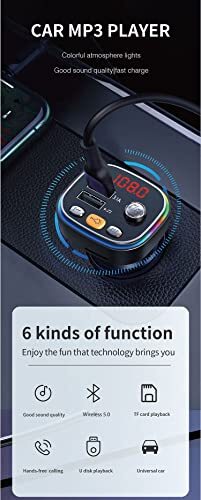 Transmisor de FM Bluetooth Para Carro Radio Auto Manos Libres Adaptador