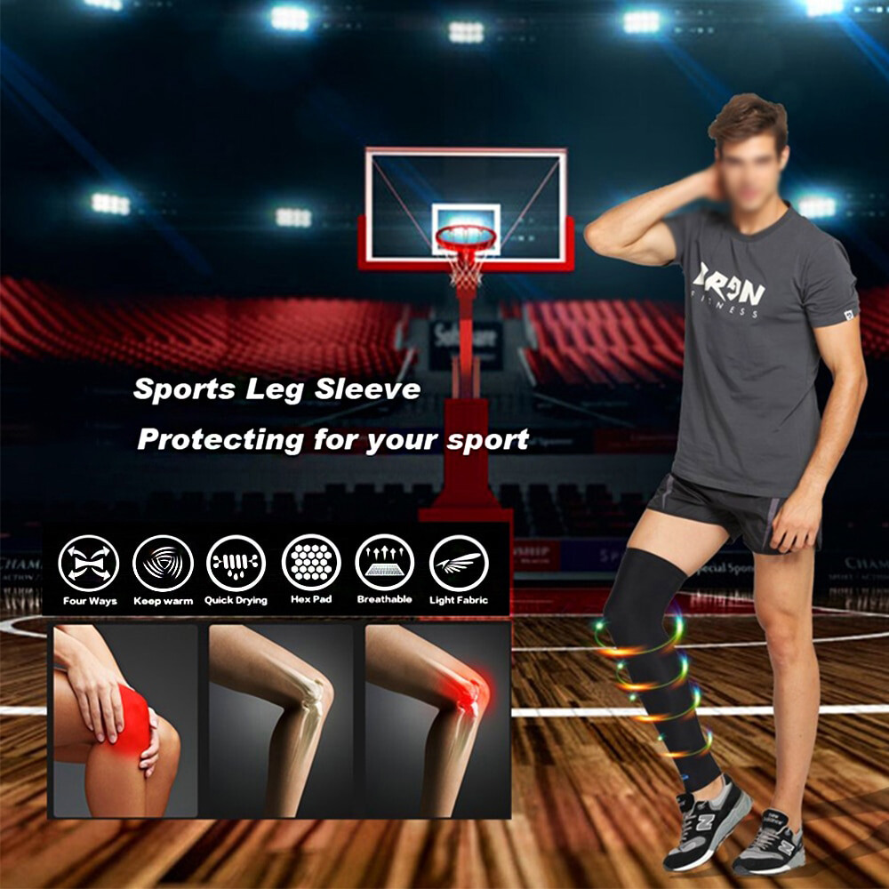 Leg Brace Support Knee Thigh High Compression Sleeve Socks Stockings Pain Relief