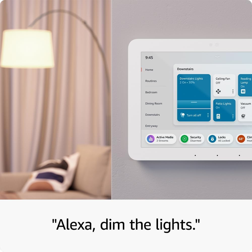 Echo Hub | 8” Smart Home Control Panel with Alexa | Compatible with Thousands of