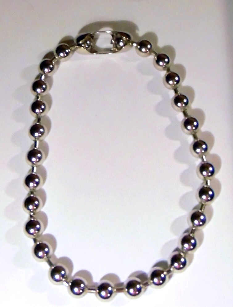 12mm #30 Steel BALL CHAIN NECKLACE or Bracelet Goth Punk 1/2" BEADS Pick Length