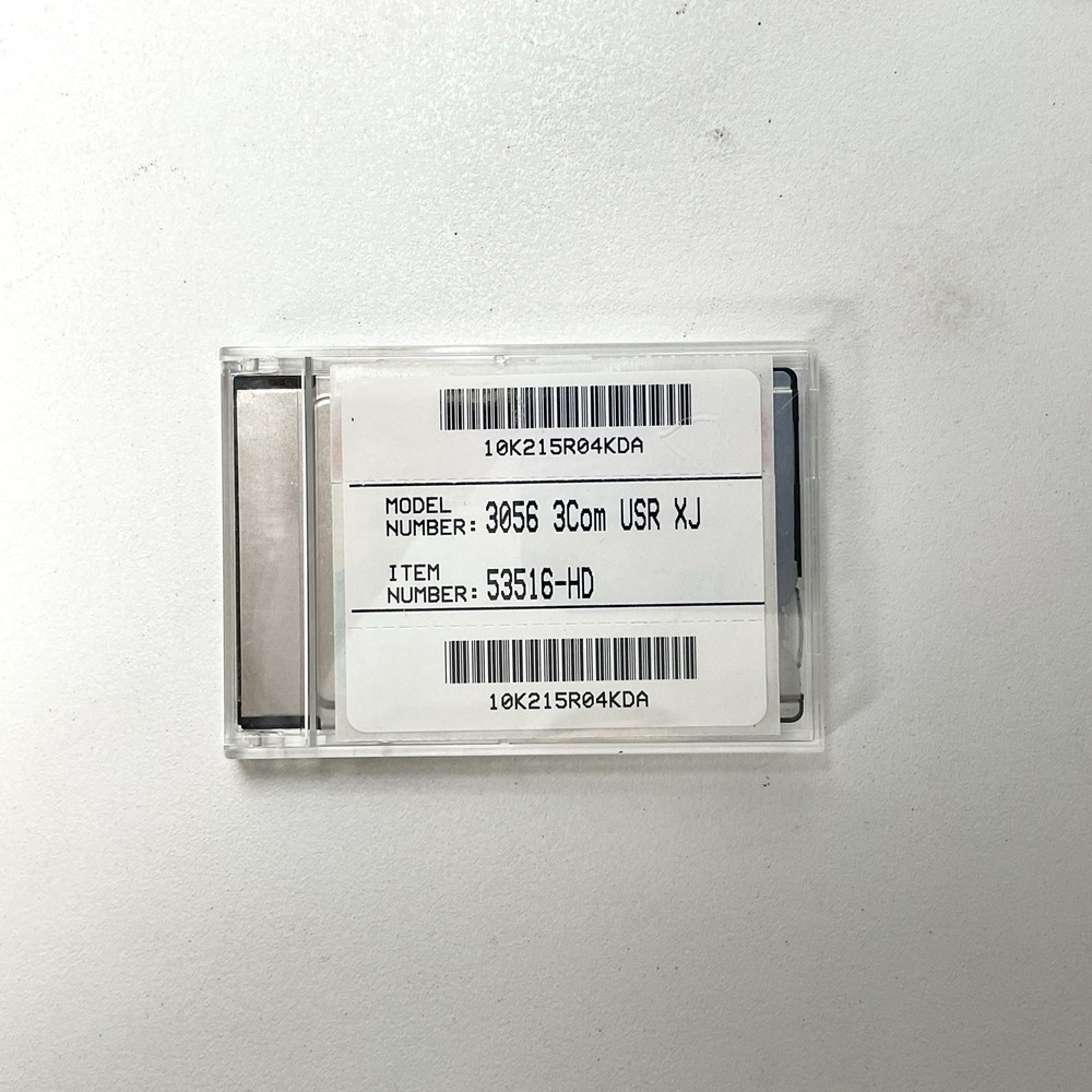 3Com U.S. Robotics 56K Modem PC Card 3056 3Com USR XJ Vintage Computing