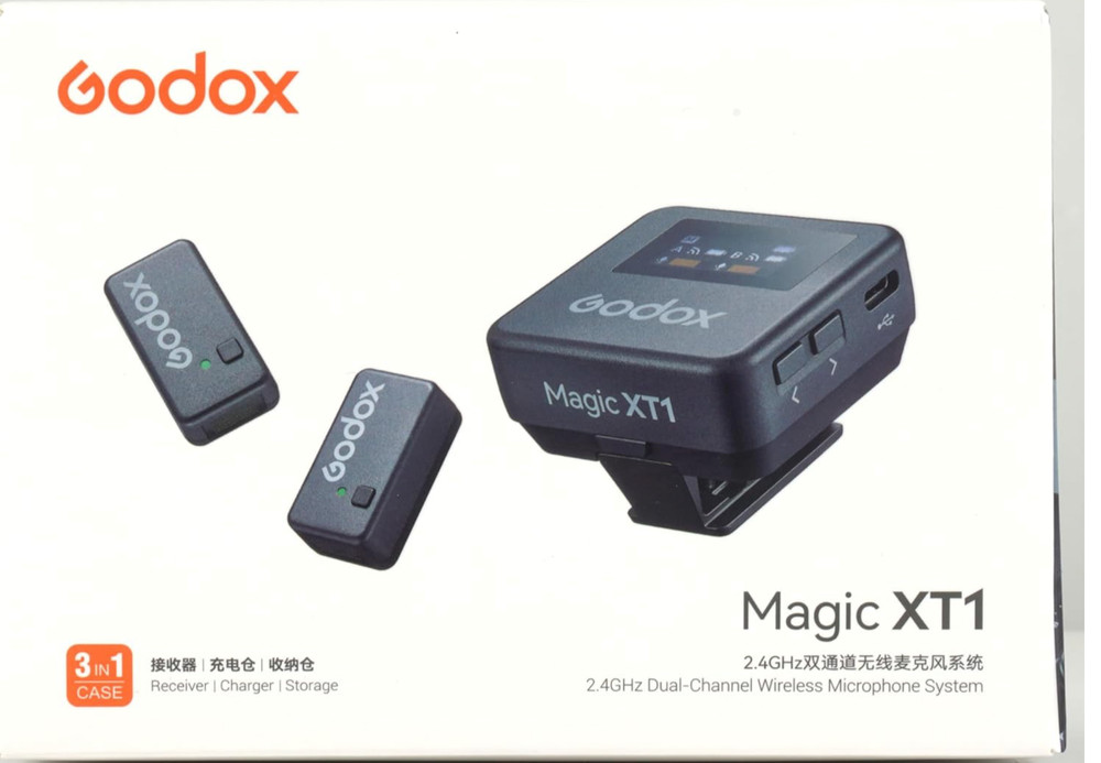 GODOX Magic XT1 Touchscreen Wireless Lavalier Microphone for Camera/Android/iPho