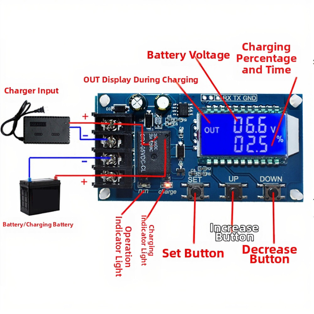 XY-L10A Battery Management Module for 6-60V DC Systems with Serial Interface