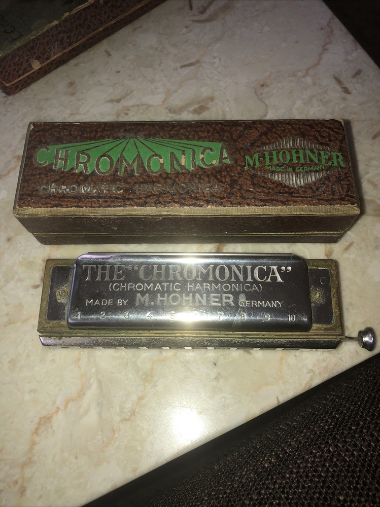M Hohner Chromonica Harmonica In Box C