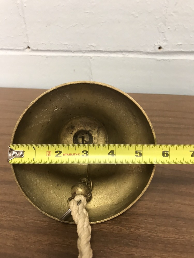 Small Brass Wall Hanging Bell “Smooth Sailing”