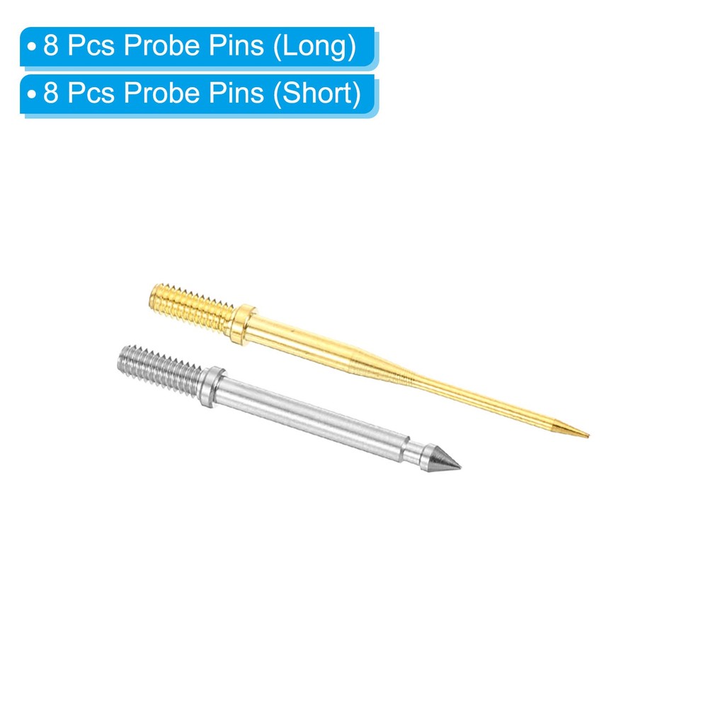2 Set Test Probe Pin Set Copper Multimeter Test Probe Pin Tip Needle Multicolor