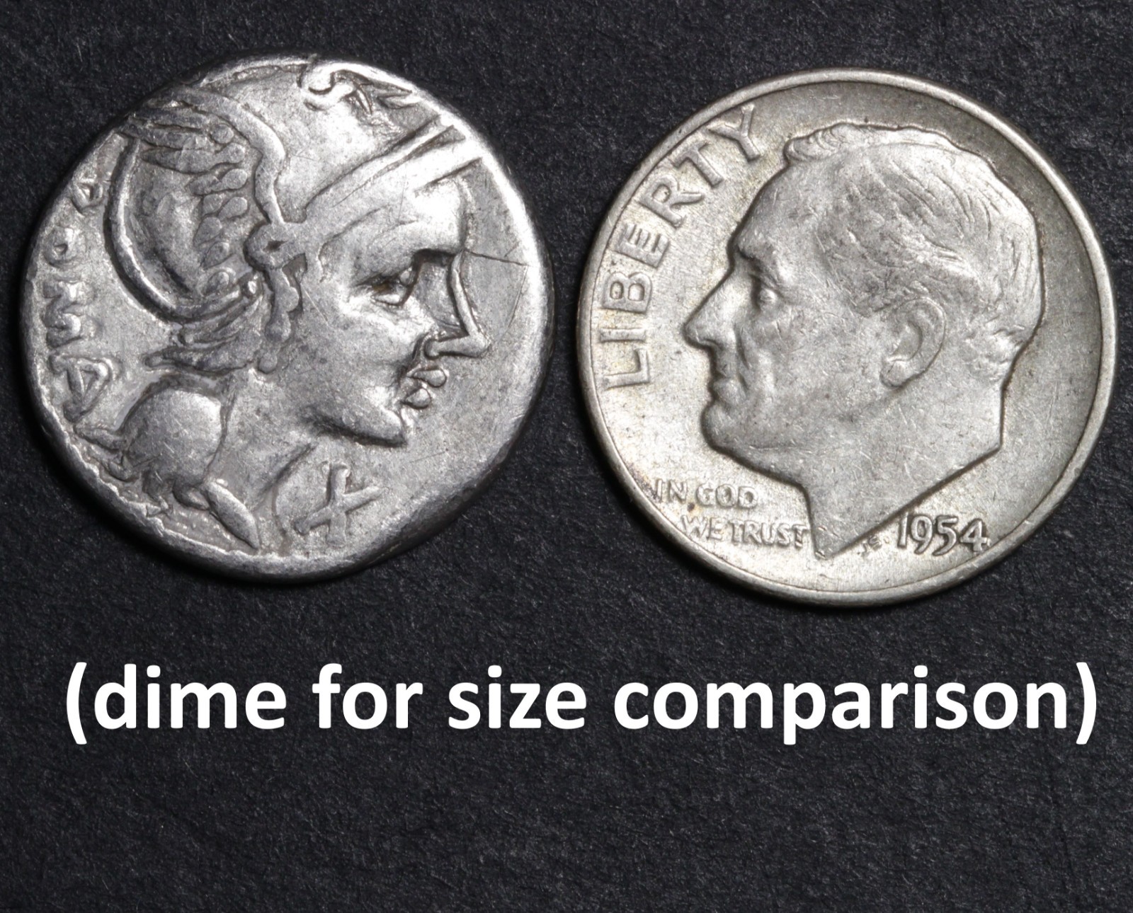 Roma Head Denarius 109BC Ancient Roman Republic Silver Coin Flaminius Chilo