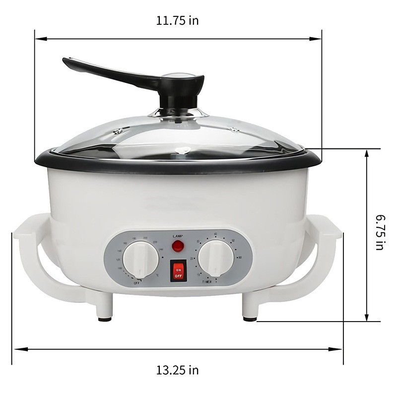Electric Coffee Roaster Machine Multifunction Timer Household Popcorn Nuts Bean