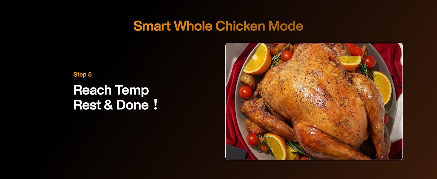 Typhur Sync 8 Quart AI Smart Air Fryer w/ Built-in Wireless Meat Thermometer