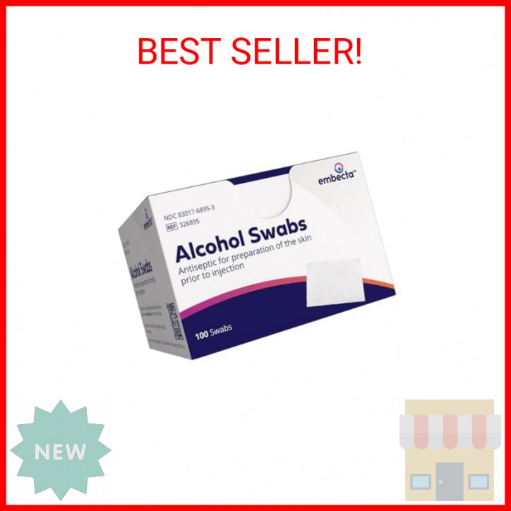 BD Alcohol Swabs 100 Each White