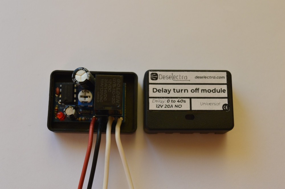 Car timer switch time relay 0 to 40 sec 12V 20A delay off universal delay stop