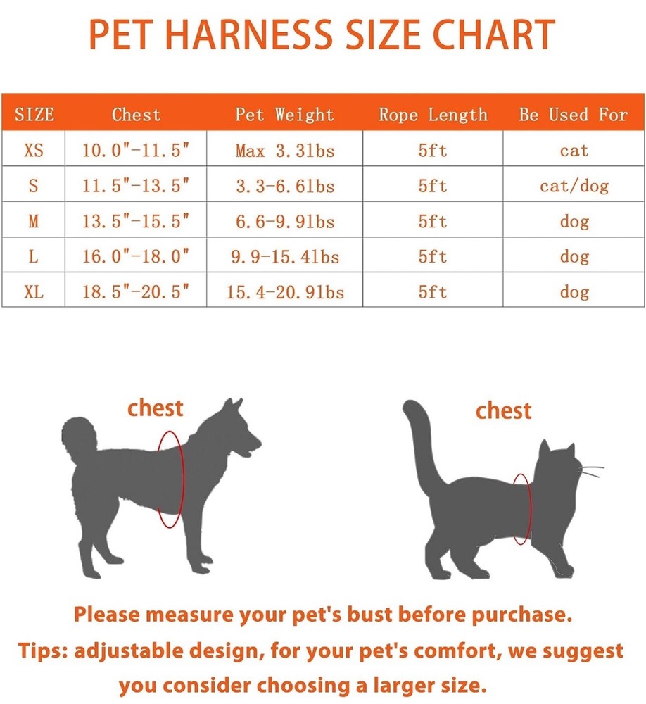 Dog Harness with Leash Set,No Pull Adjustable Reflective Step-in Puppy Harness