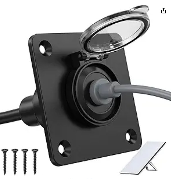 Waterproof Wall Socket Passthrough Starlink Mini, IP67 Waterproof Panel Mount
