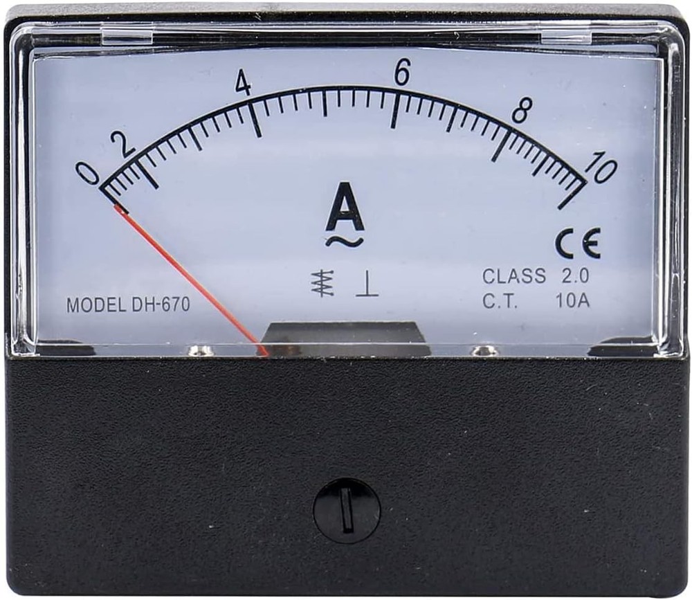 Ammeter DH-670 AC 0-10A Rectangular Ampere Needle Panel Meter Gauge Amperemeter