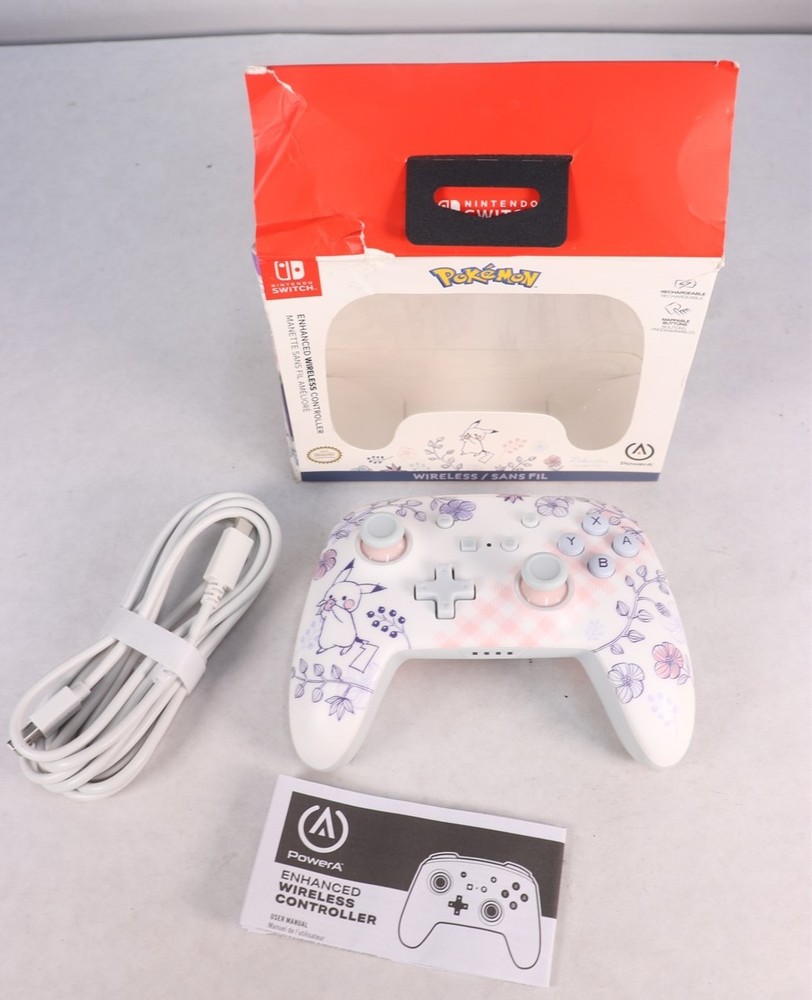 PowerA Enhanced Wireless Controller for Nintendo Switch Pikachu Garden
