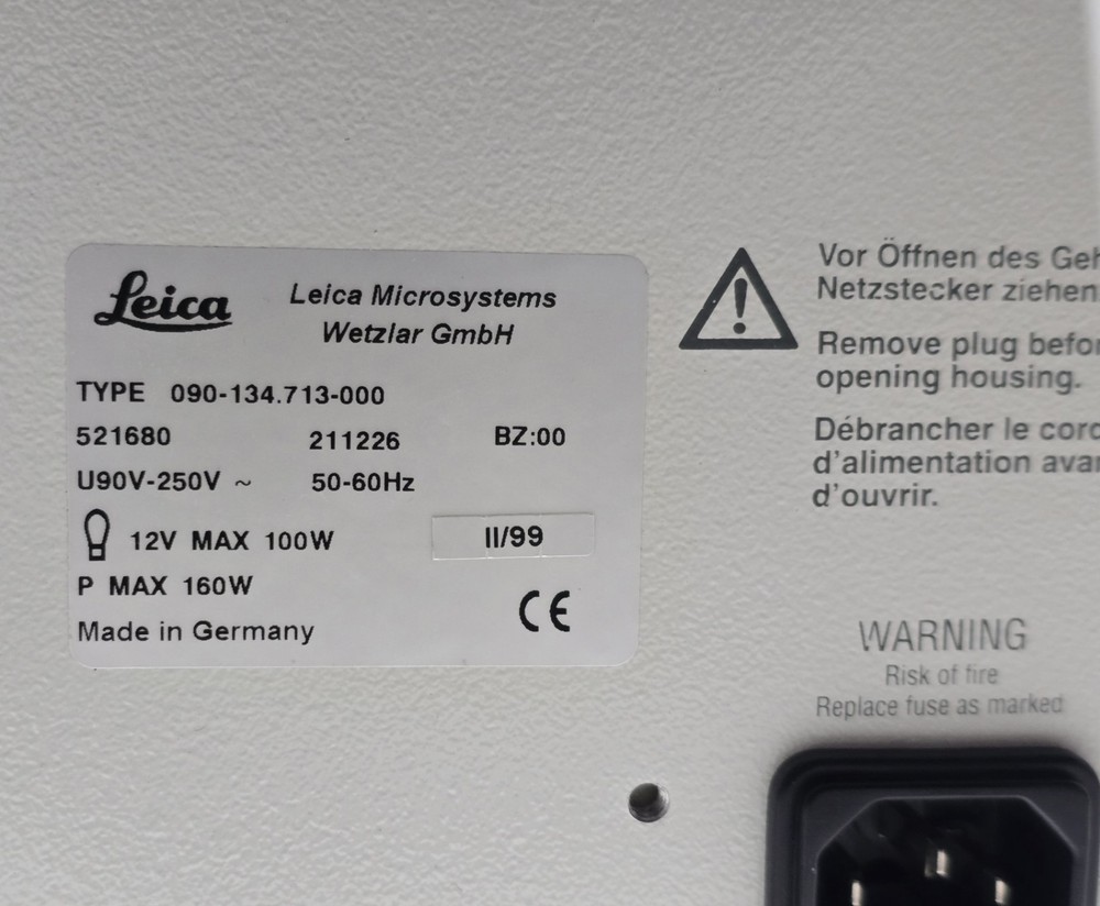 Leica DMIRB Phase and Modulation Contrast Fluorescence Inverted Microscope