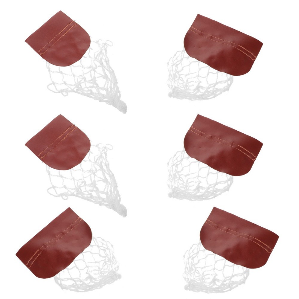 6 Pcs Pool Table Replacement Mesh Bag Accessories Billiards Pocket