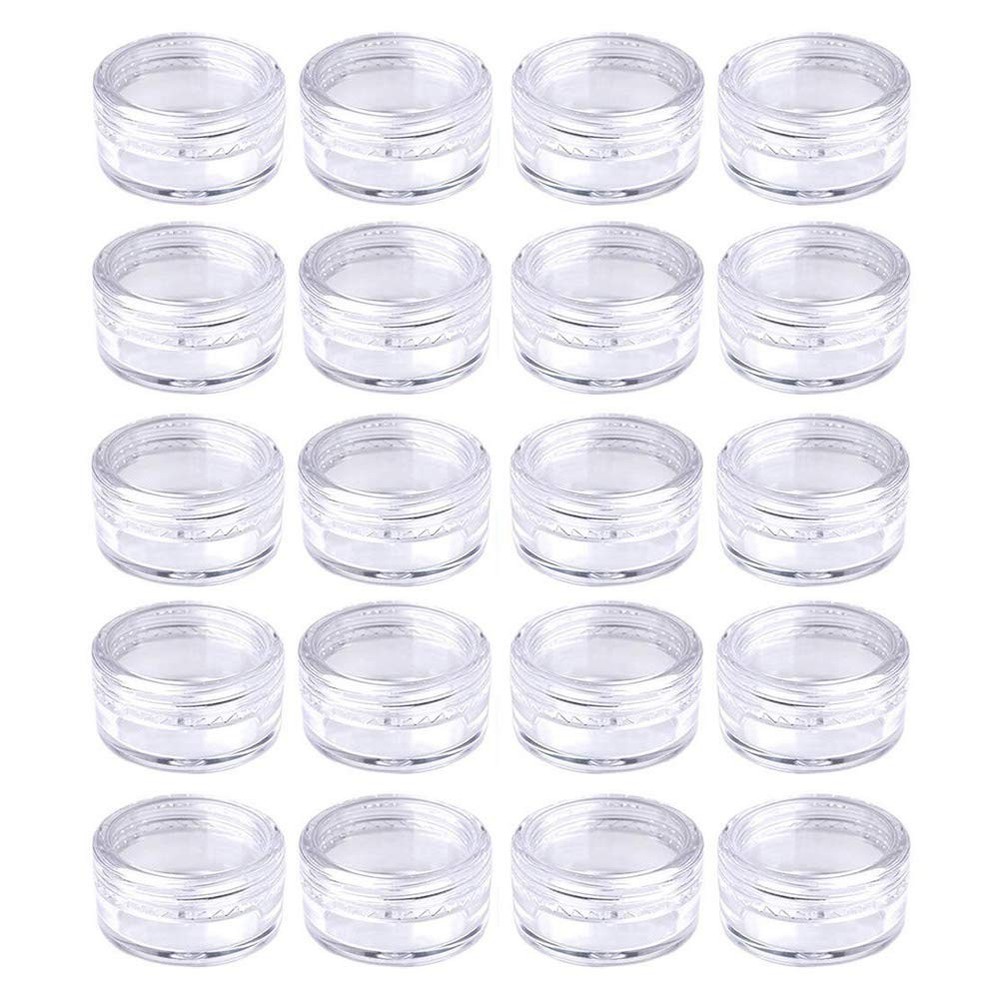 20PCS 5ml Clear Sample Pots Empty Small Travel Containers Leak Proof