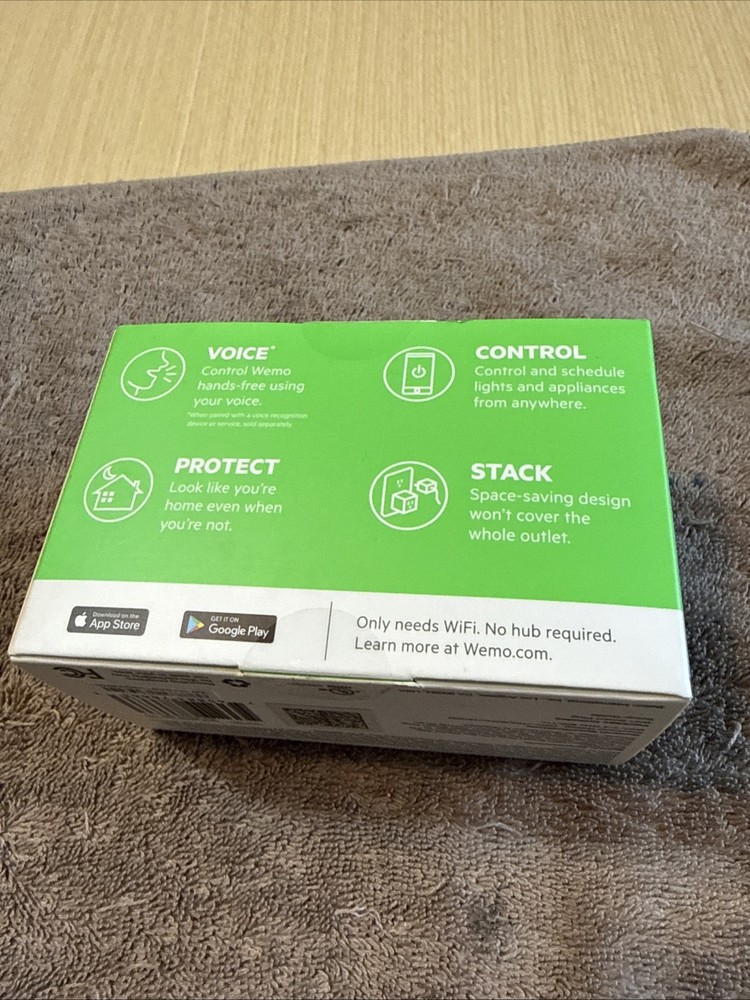 Wemo WiFi Smart Plug WSP080 White New Sealed