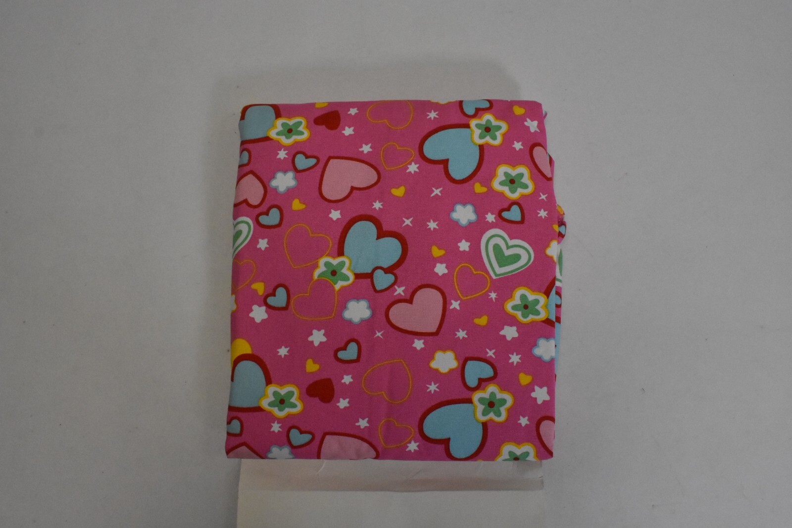 Posh Stuffables Kid Stuffed Animal Storage Bean Bag Chair Pink w/ Hearts & Stars