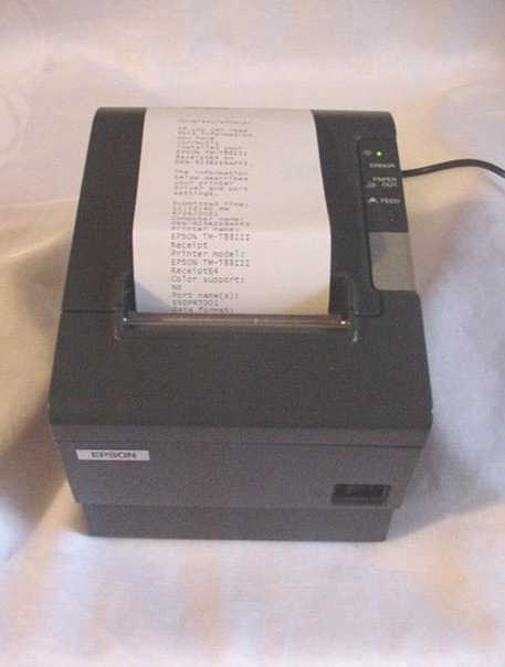 EPSON TM-T88IV THERMAL RECEIPT PRINTER M129H W/ Parallel Interface & AUTO CUTTER