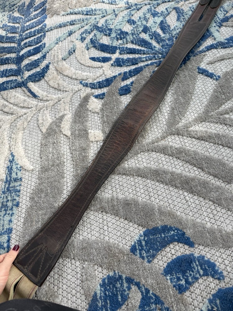 48” Crosby Brown Leather Girth