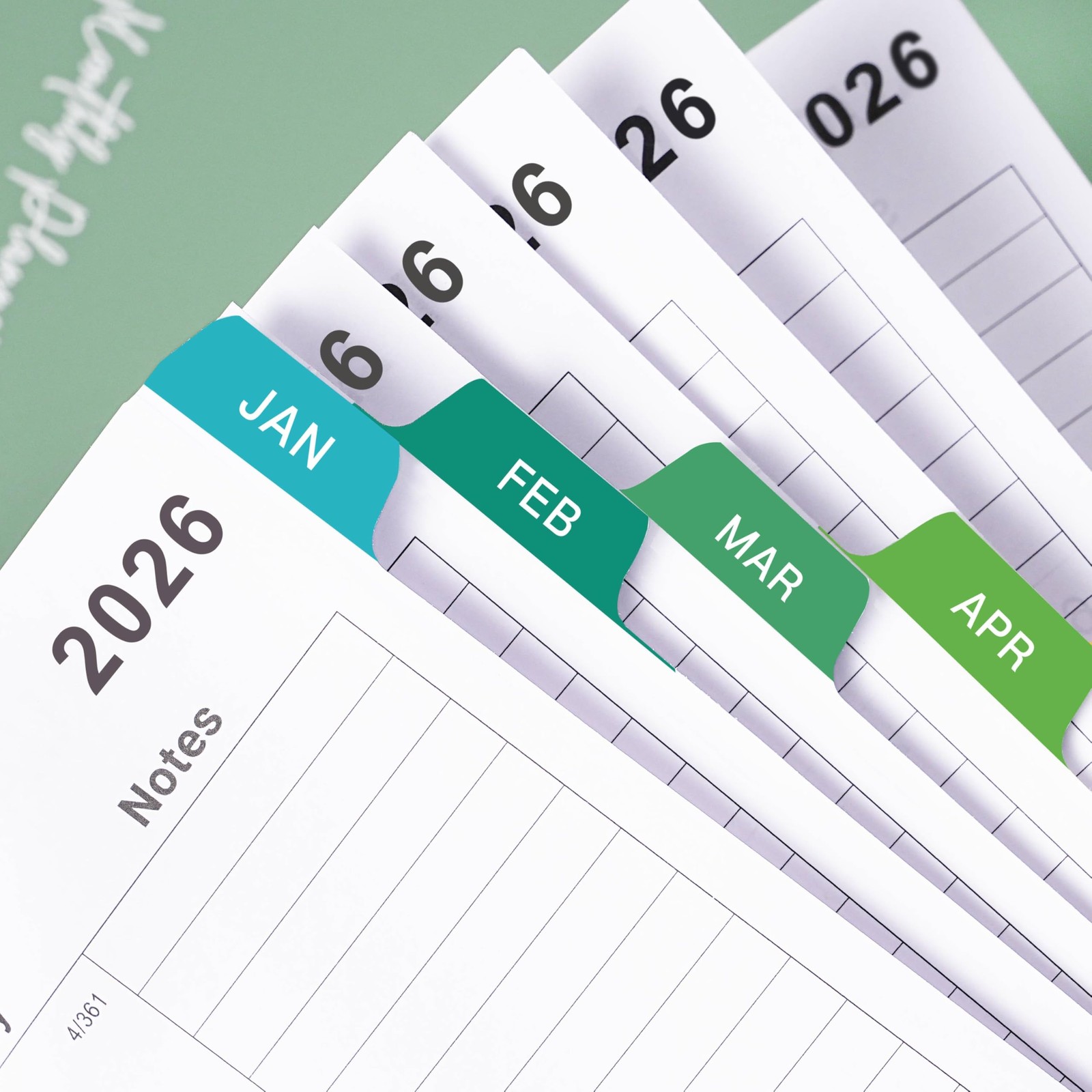 Monthly Planner 2026 - Monthly Planner/Calendar from JAN. 2026 - DEC. 2026, wit