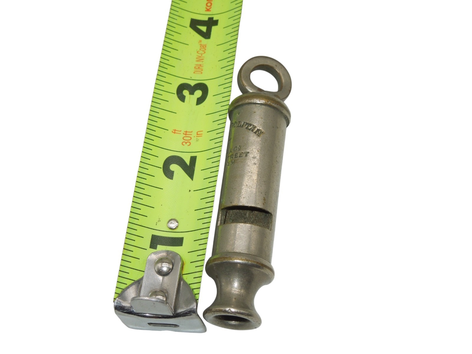 Orig. WWI British Police Military J. Hudson Birmingham METROPOLITAN Whistle DR16