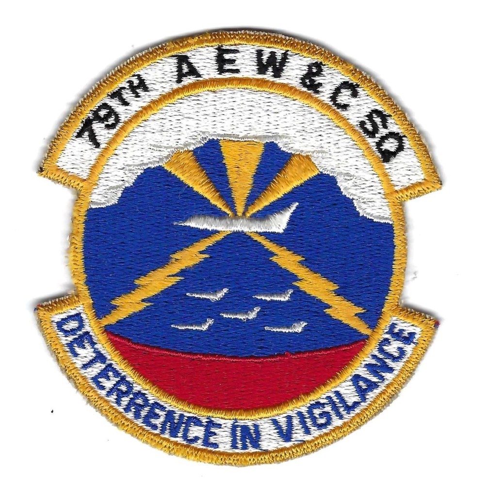 ORIGINAL 1970's 79th AEW&C SQUADRON (SCHIFFLI MADE) patch