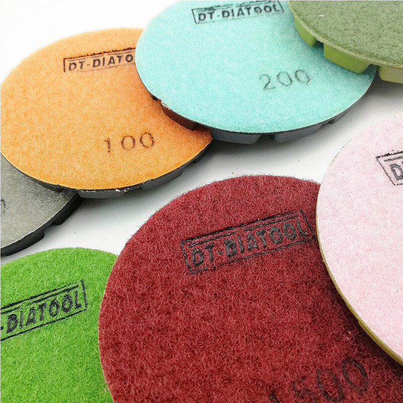 Diamond Concrete Grinding Discs Floor 4 inch Renew Polishing Pads 6pcs/pk 100 mm