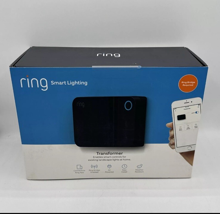Ring Smart Lighting - Low Voltage Lighting Transformer  Black Bridge Required