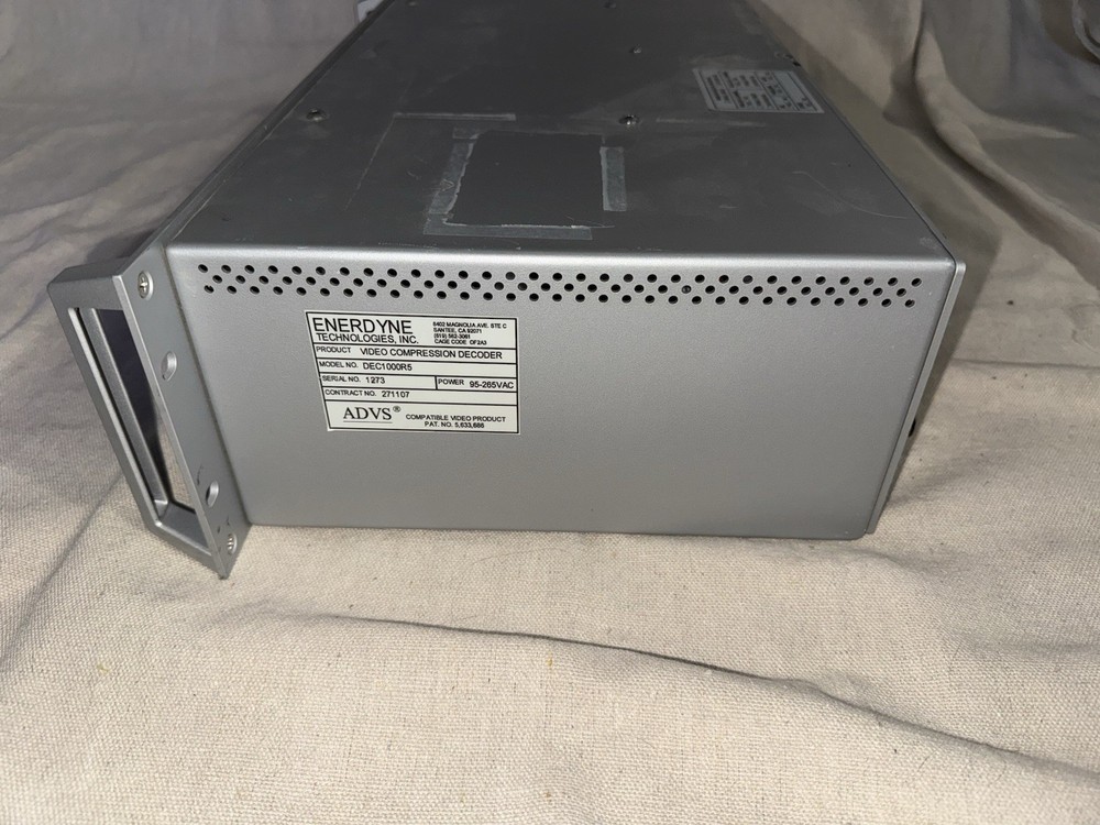 ENERDYNE DEC1000R5 Compressed Video Decoder w/ 2 Module Cards