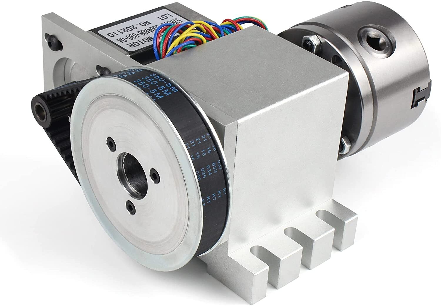 USA｜ Rotary Table A 4th Axis 3 Jaw 80mm Chuck 6:1+Tailstock for Woodworking/CNC