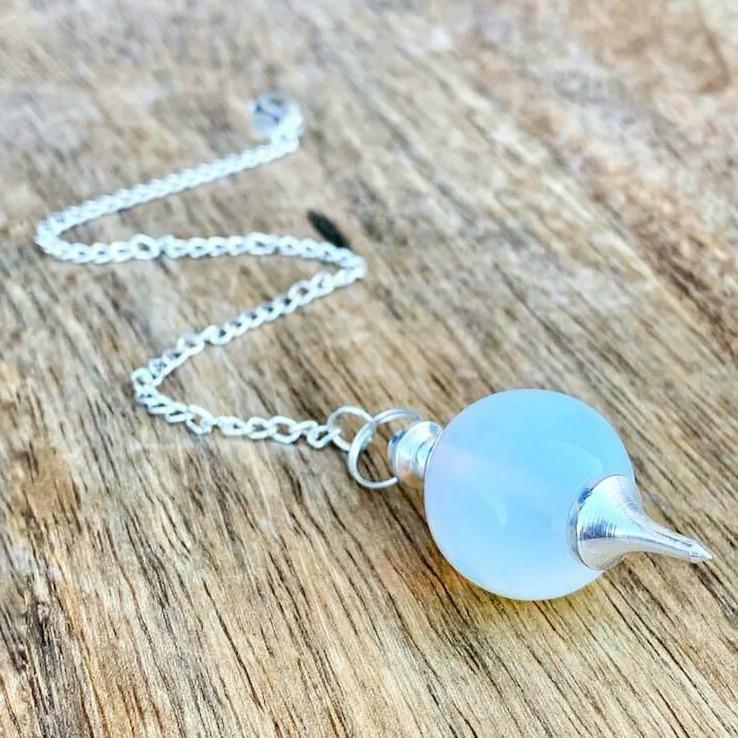 Opalite Stone Sphere Pendulum