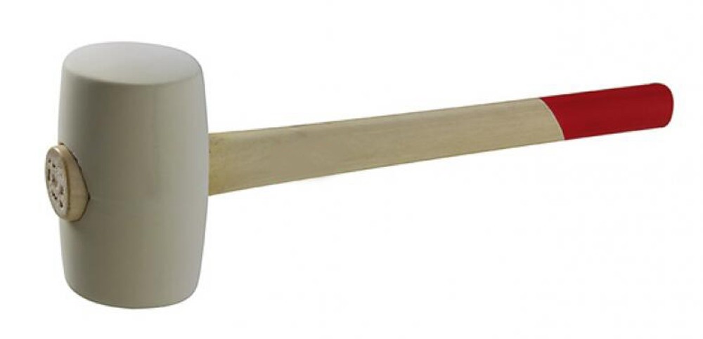 Mallet with white rubber head Valex