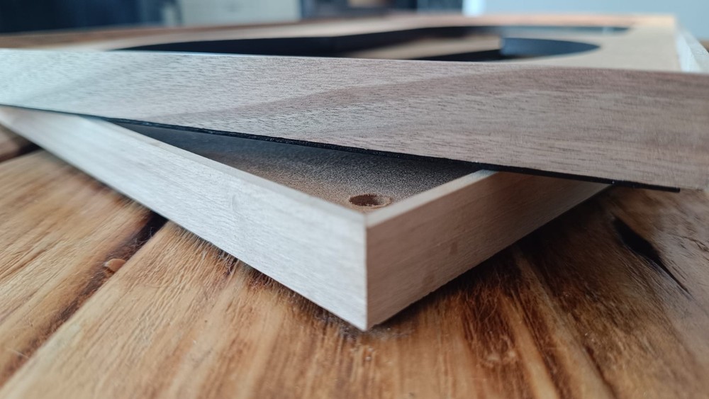 COMPLETE SET - JBL L100 ORANGE Quadrex Foam Inserts - Walnut Frames - Logo