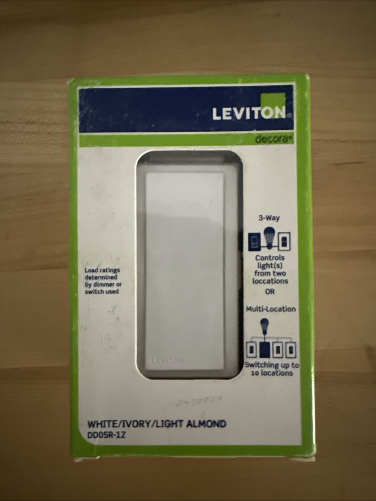 LEVITON DD0SR-1Z DIGITAL/DECORA SMART COORDINATING SWITCH REMOTE, 3-WAY WHITE
