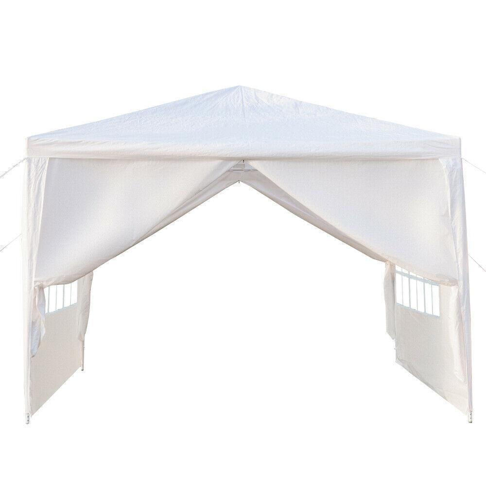 10'x10' Party Canopy Tent Outdoor Gazebo Wedding Canopy 4 Removable Walls