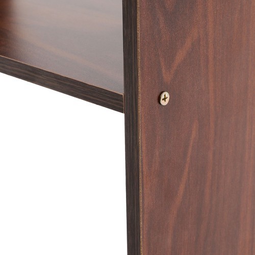 Open Storage Shelf, 3-Tier Bookcase, Retractable Storage Shelf