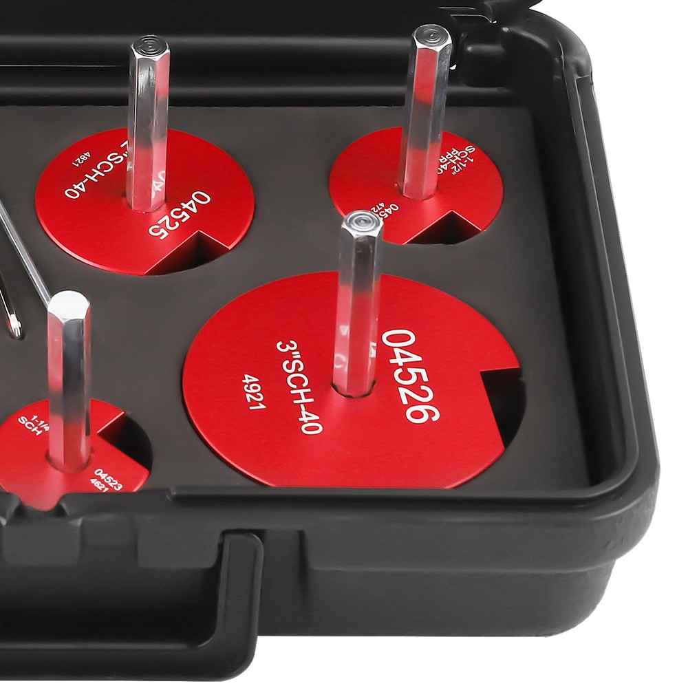 7pcs Plastic Pipe Fitting Reamer Kit for 1/2" drills PVC pipe reamer tool ABS