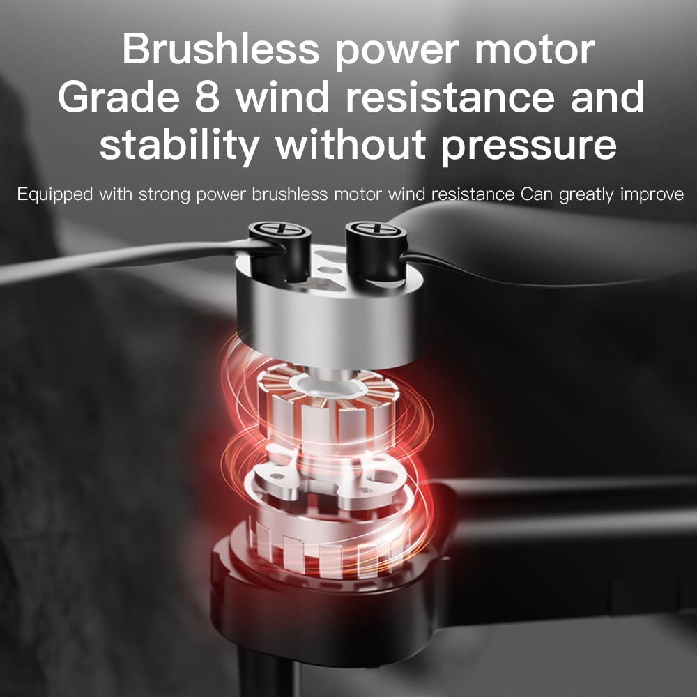 F196 RC Drone 6K HD DUAL Camera Brushless Obstacle Avoid Foldable With 2Battery